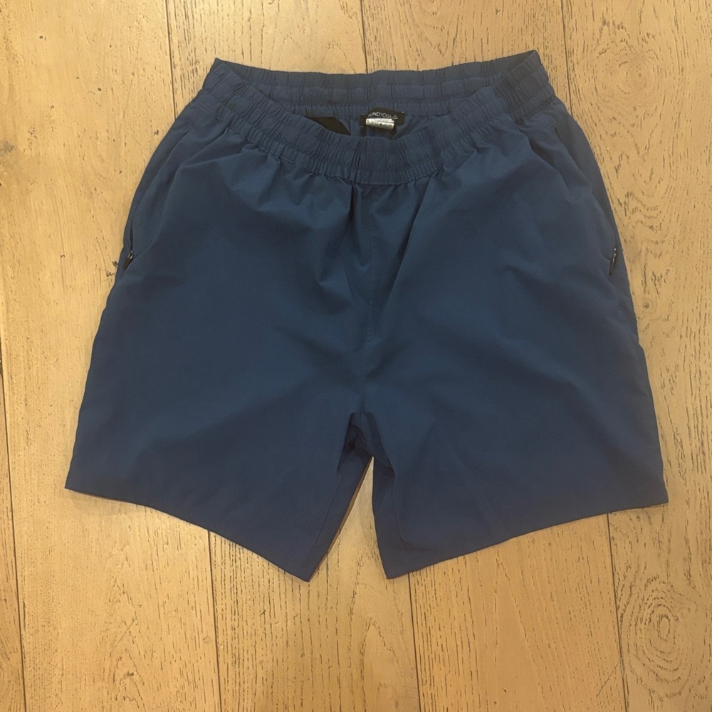 Beyond Yoga Men's Navy Athletic Shorts